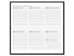 Diary Select Zakagenda 2022 Pointer met Leder Rundbox omslag en wit papier